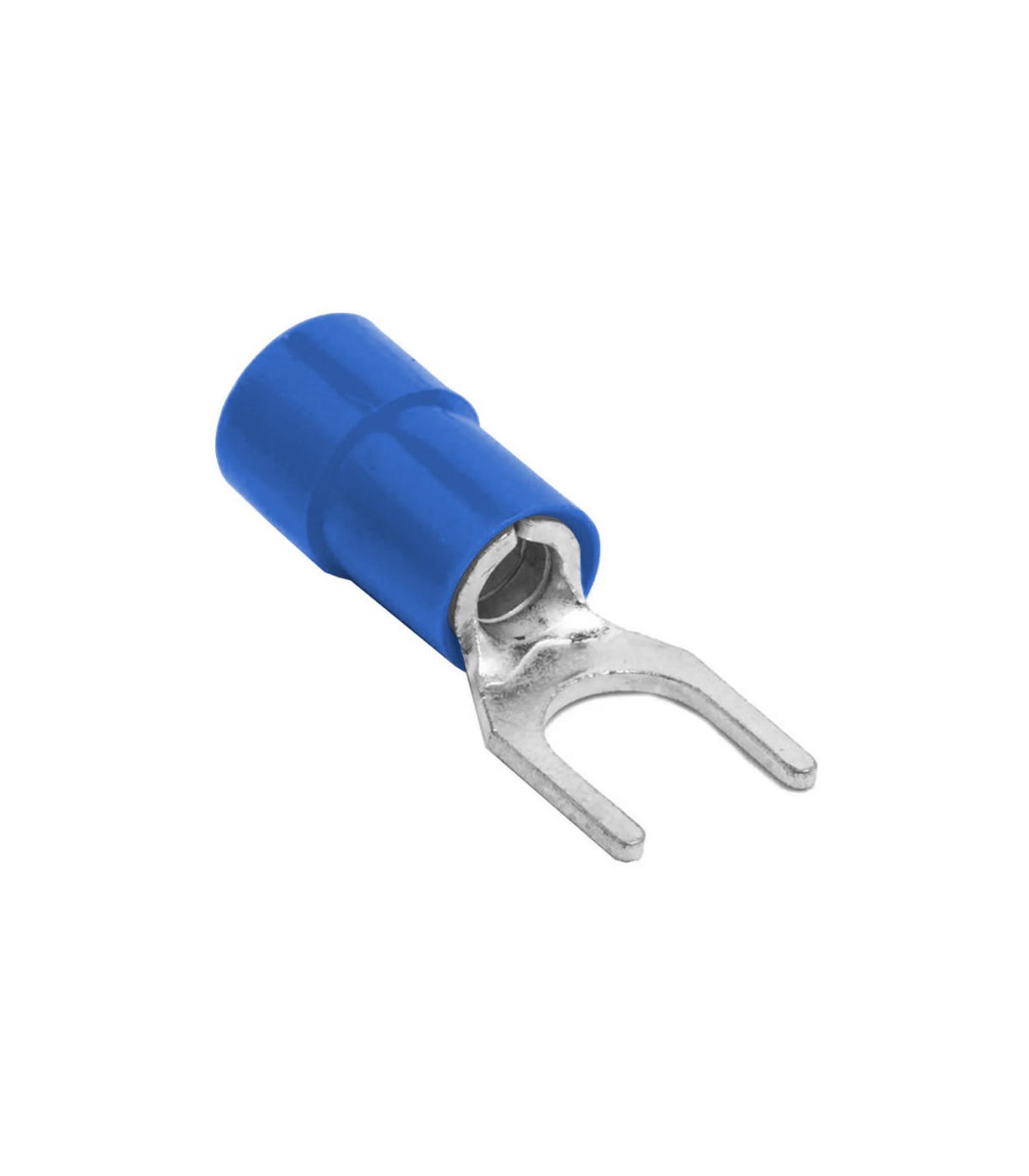 Terminal Preaislado Horquilla 1-2.5mm² Ø4 Azul