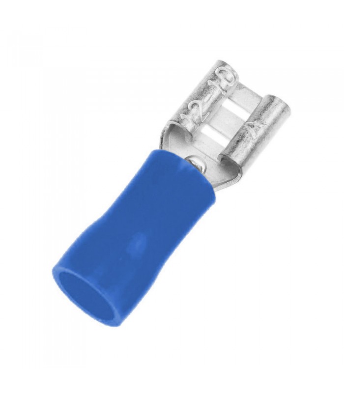 Terminal Preaislado Hembra 1-2.5mm² 4.8x0.8 Azul