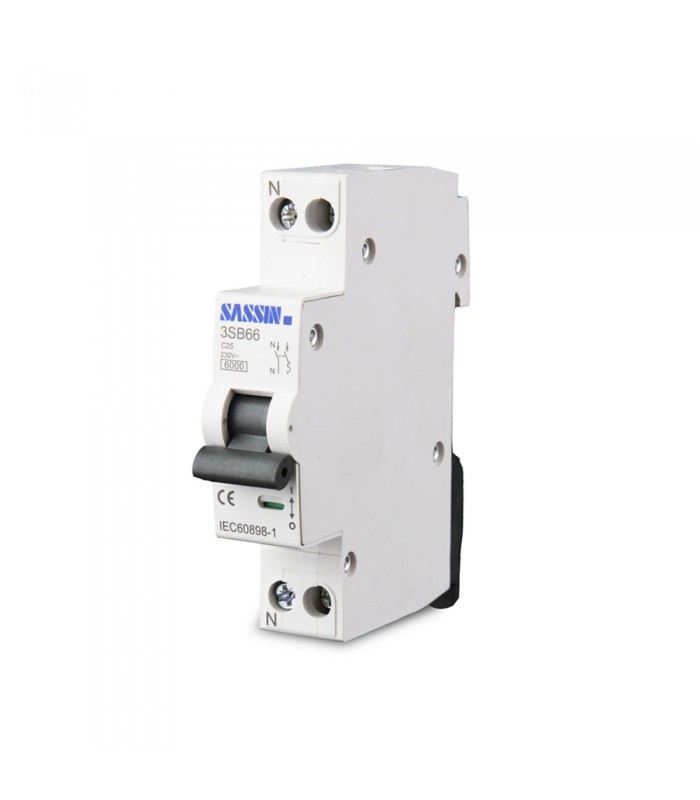 Interruptor DPN 3SB66 1P + N 10A C Curve 6KA
