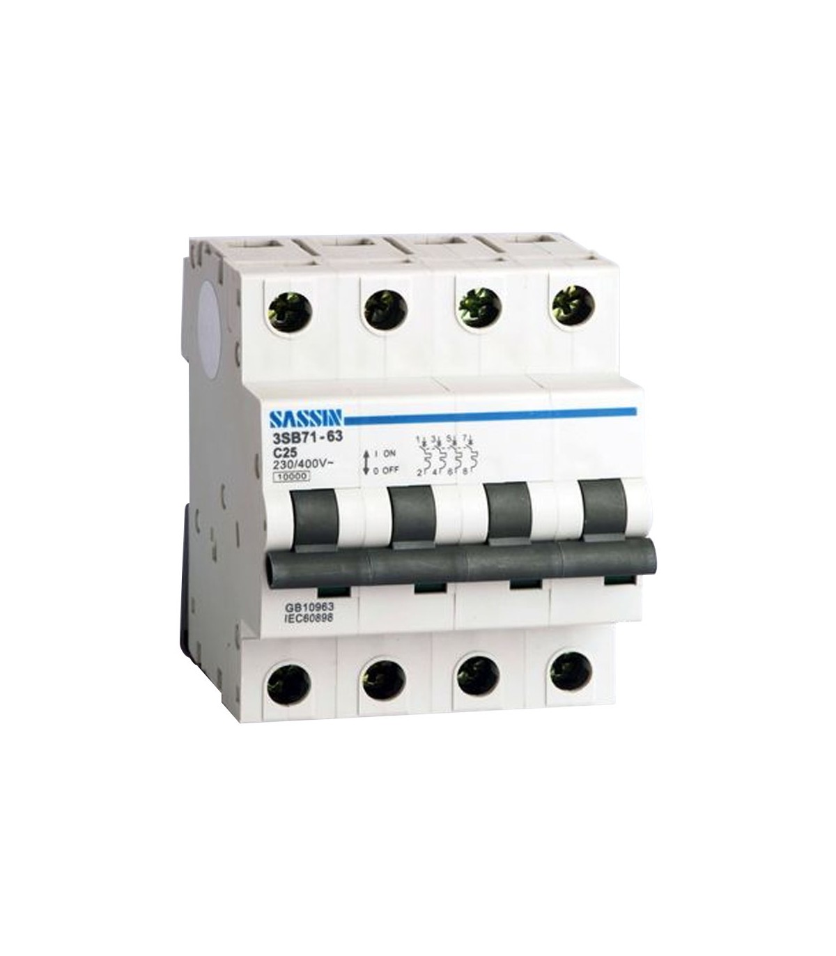 Interruptor Magnetotérmico 3SB71 4P 40A C Curve 10KA