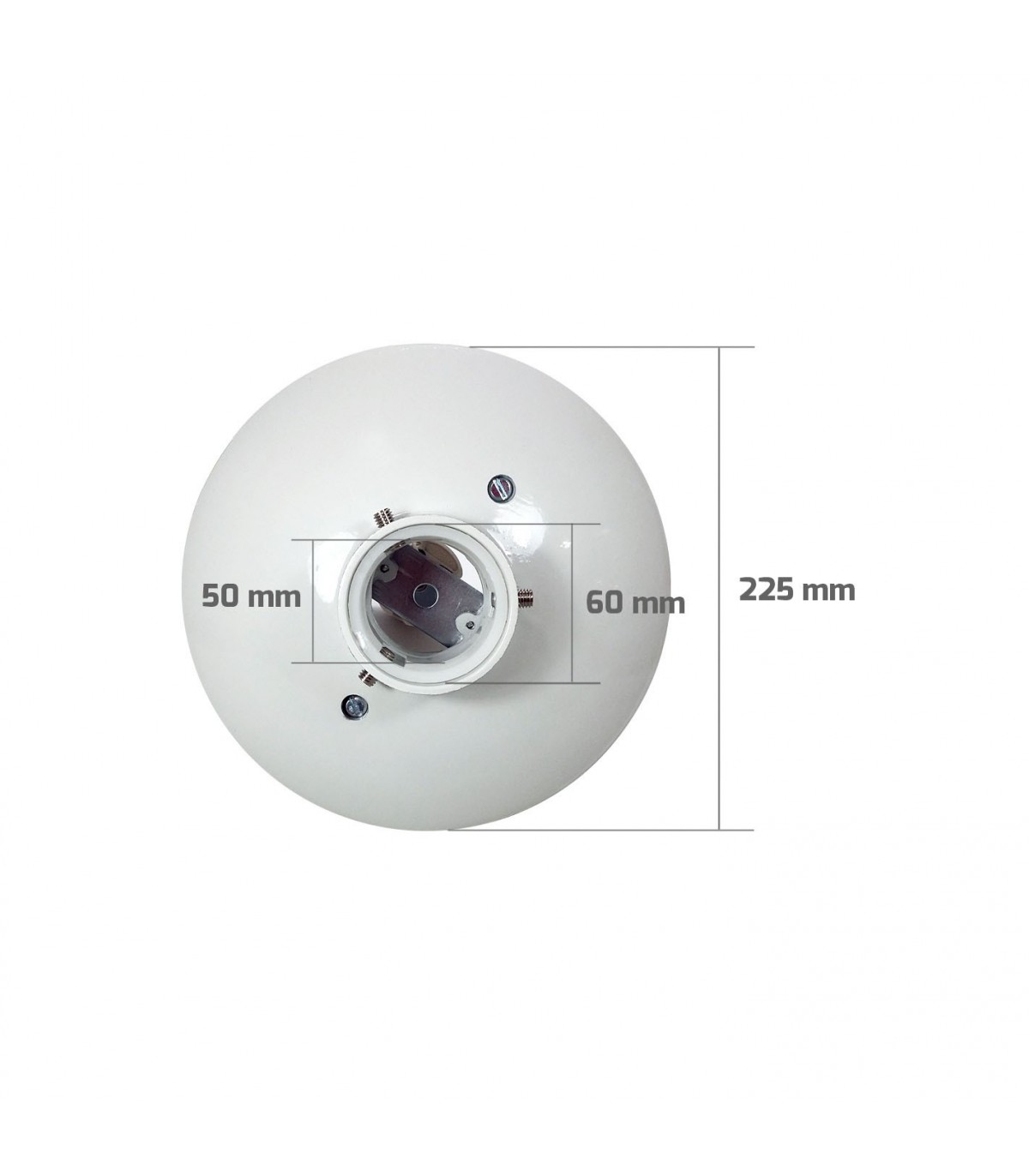 Base Aluminio Gris E27