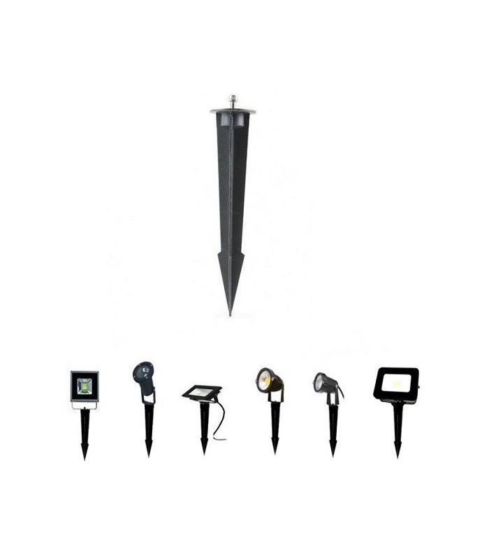 Pica de Aluminio de jardín para focos LED