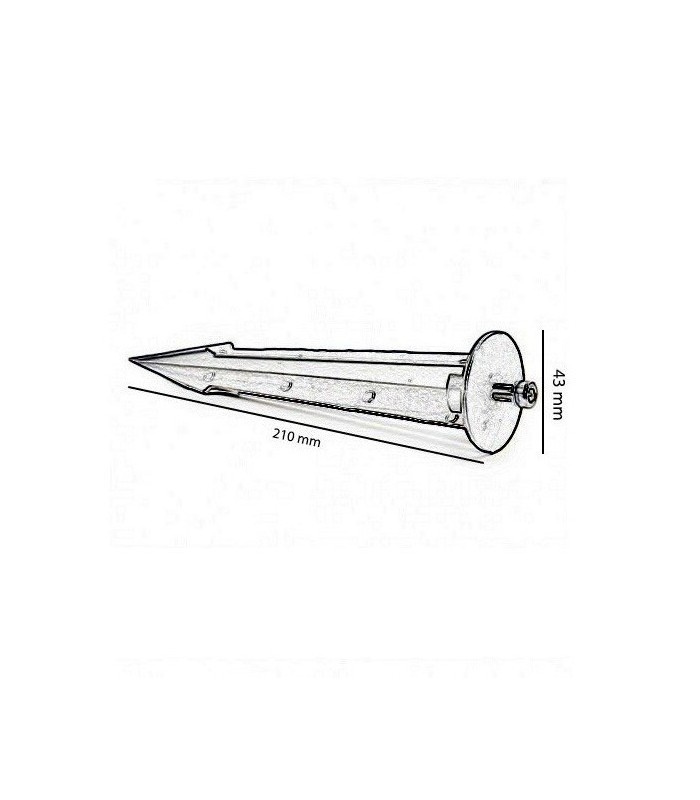 Pica de Aluminio de jardín para focos LED