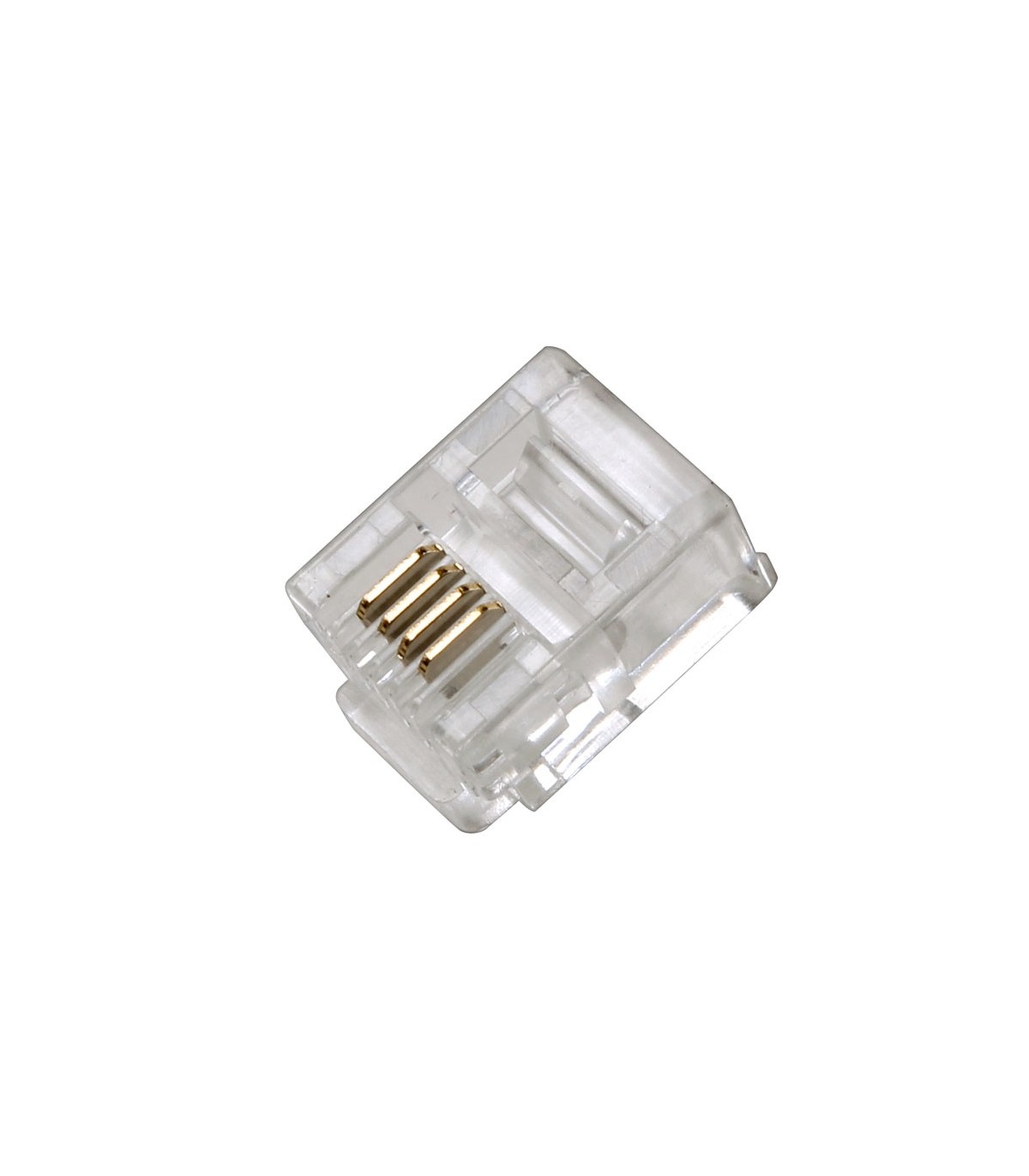 Conector Modular Telefónico Macho RJ11 6V/4C