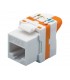 Conector Keystone RJ45 Cat6 UTP Hembra Tool-Less 180º