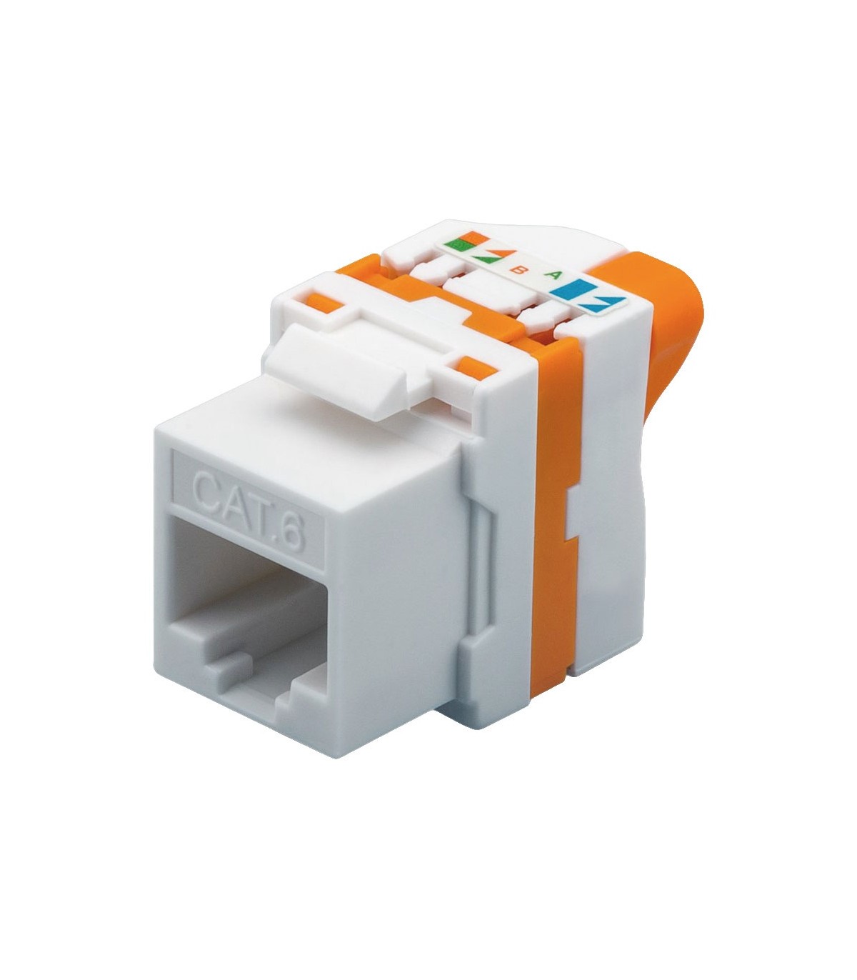 Conector Keystone RJ45 Cat6 UTP Hembra Tool-Less 180º