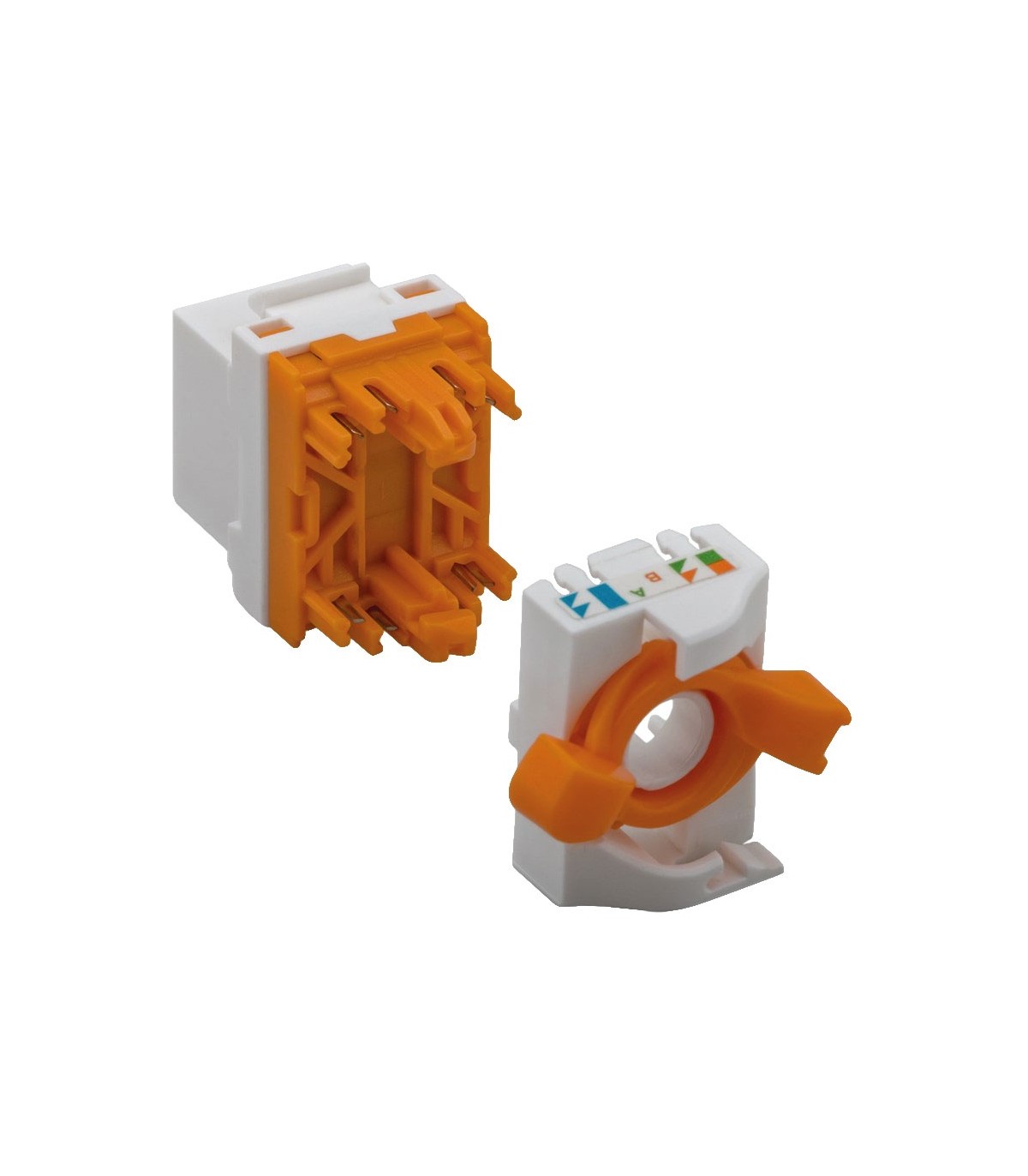 Conector Keystone RJ45 Cat6 UTP Hembra Tool-Less 180º