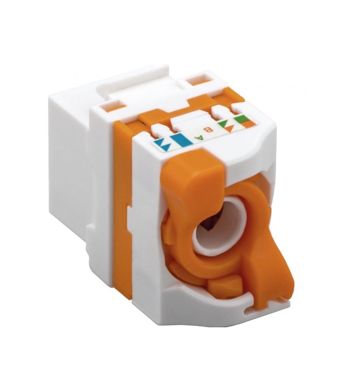 Conector Keystone RJ45 Cat6 UTP Hembra Tool-Less 180º