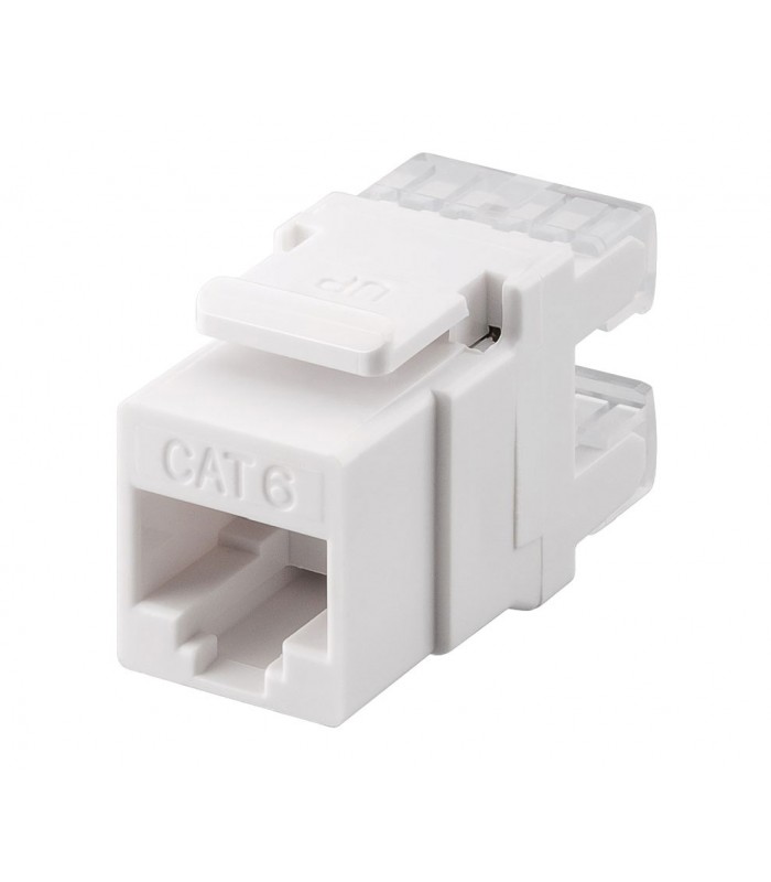 Conector Keystone RJ45 Cat6 UTP Hembra IDC 110 Tool-Less 180º