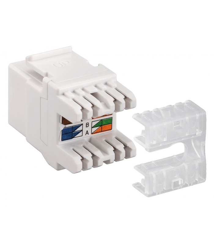 Conector Keystone RJ45 Cat6 UTP Hembra IDC 110 Tool-Less 180º