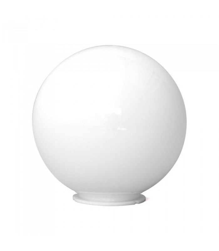 Difusor Esférico Policarbonato Opal Ø300mm Cuello