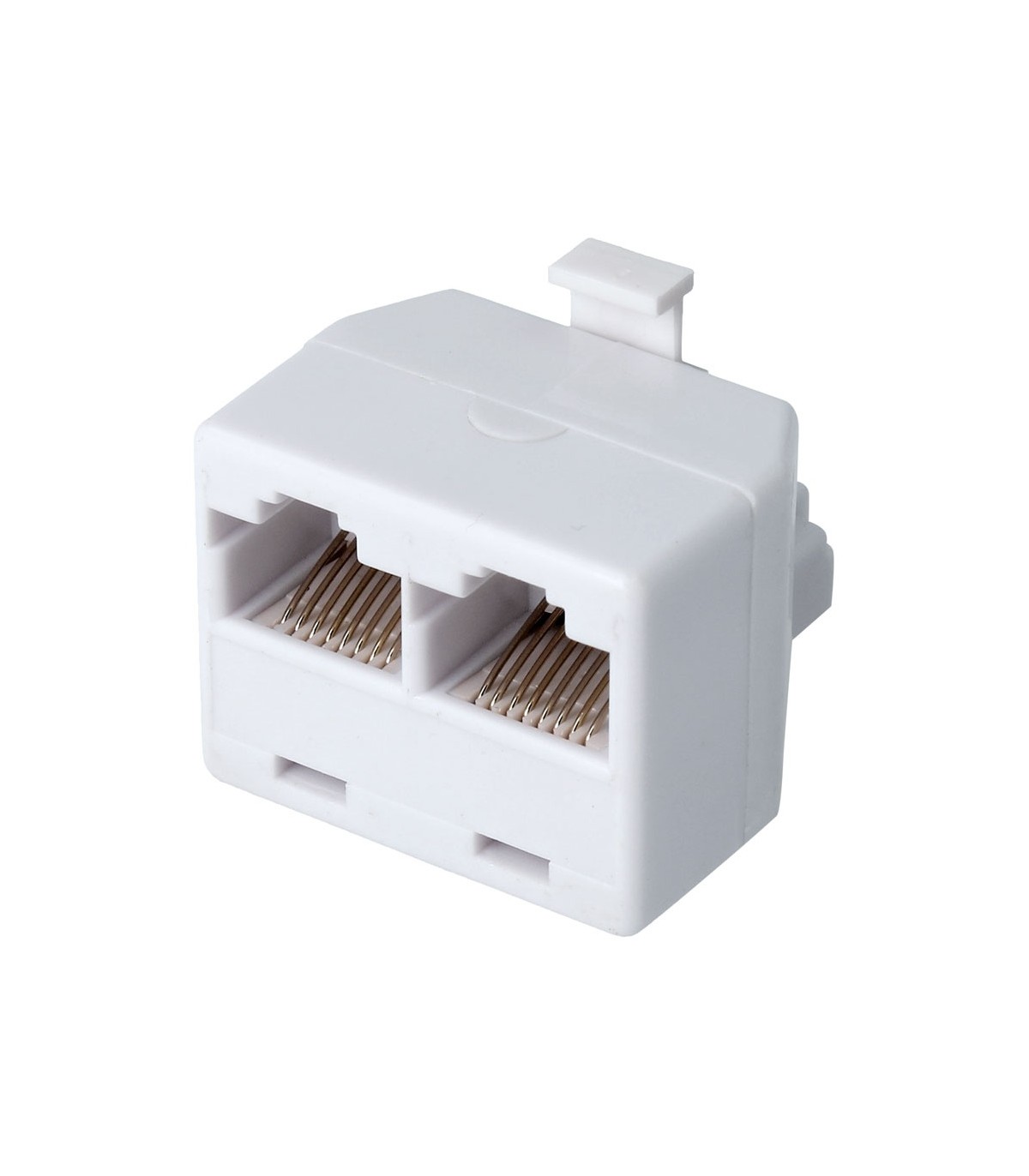 Adaptador RJ45 Macho a 2 Hembras
