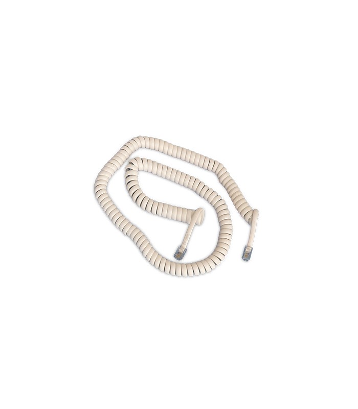Cable Rizado Teléfono 4p4c a 4p4c / 2.10m