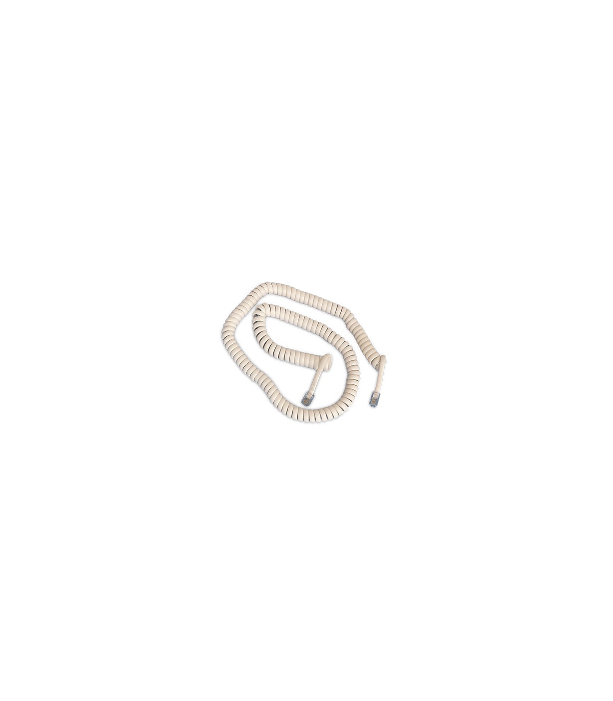 Cable Rizado Teléfono 4p4c a 4p4c / 2.10m