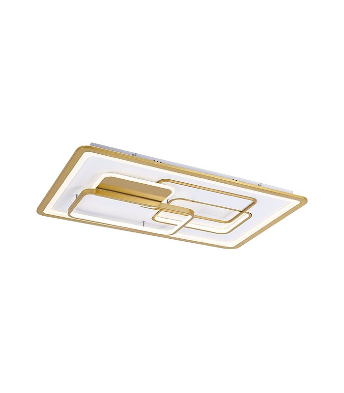 Plafón Eden Rectangular 140W 9800Lm Oro / Blanco CCT