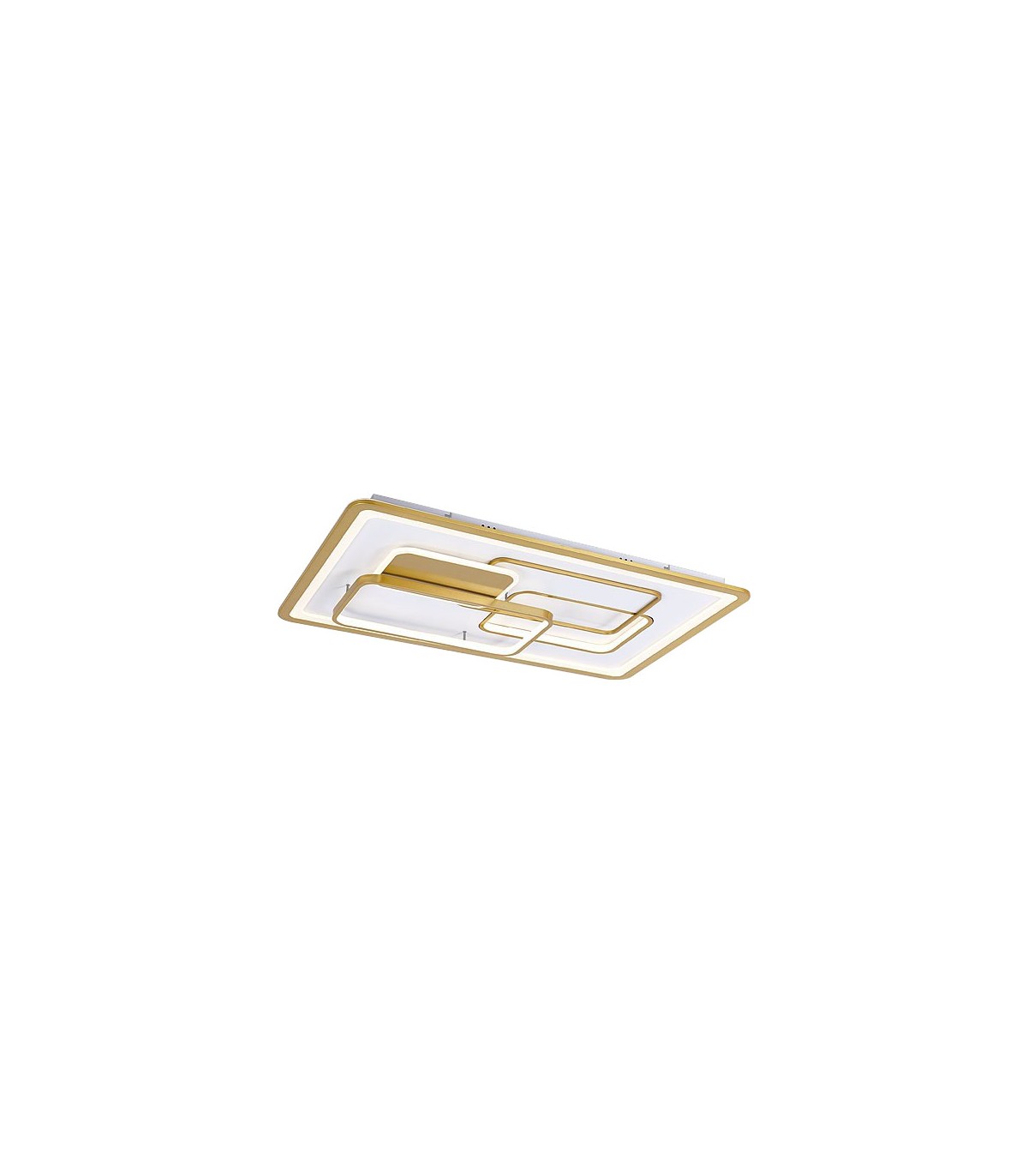 Plafón Eden Rectangular 140W 9800Lm Oro / Blanco CCT