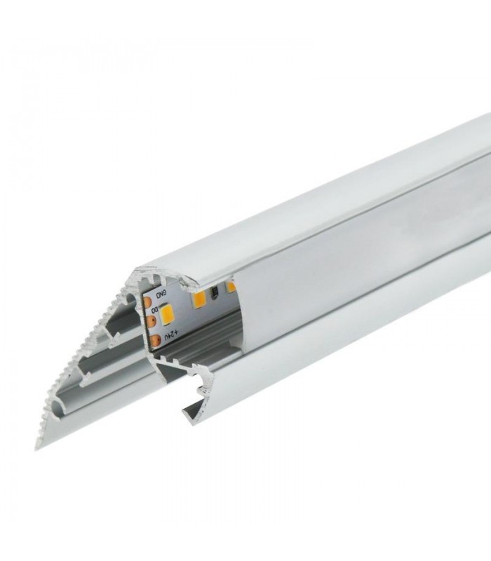 Perfil de Aluminio Especial ESCALERAS Superficie -2 Metros-