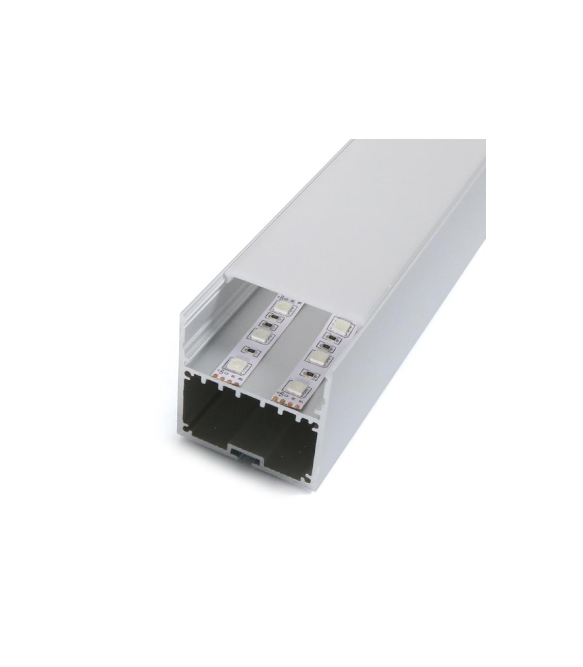 Perfil de Aluminio VICTSING Superficie/Colgante -2 Metros-