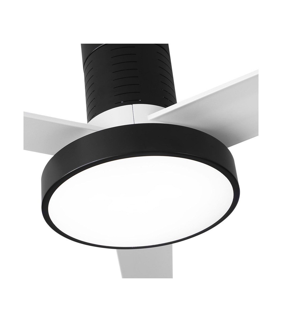 Ventilador de techo Pax Negro DC 40W 3200Lm 3 Aspas Blanco CCT