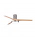 Ventilador de techo Pax Níquel DC 40W 3200Lm 3 Aspas Haya CCT