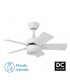 Ventilador de Techo MARTA Blanco DC 36W 3060Lm 5 Aspas Blanco/Haya CCT