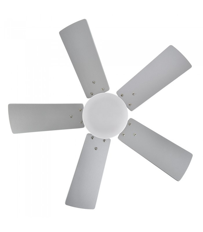 Ventilador de Techo MARTA Níquel DC 36W 3060Lm 5 Aspas Haya/Plata CCT