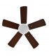 Ventilador de Techo MARTA Cuero DC 36W 3060Lm 5 Aspas Cerezo/Nogal CCT