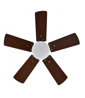 Ventilador de Techo MARTA Cuero DC 36W 3060Lm 5 Aspas Cerezo/Nogal CCT