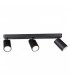 Foco Superior Sal Negro 3xGU10 IP20