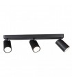 Foco Superior Sal Negro 3xGU10 IP20