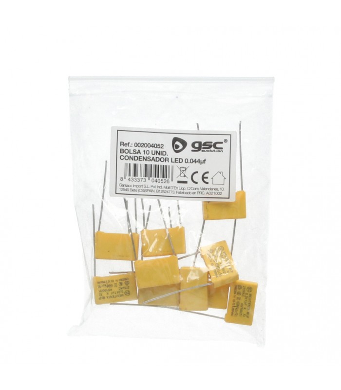 Bolsa 10 unds Condensador LED 0.044mF