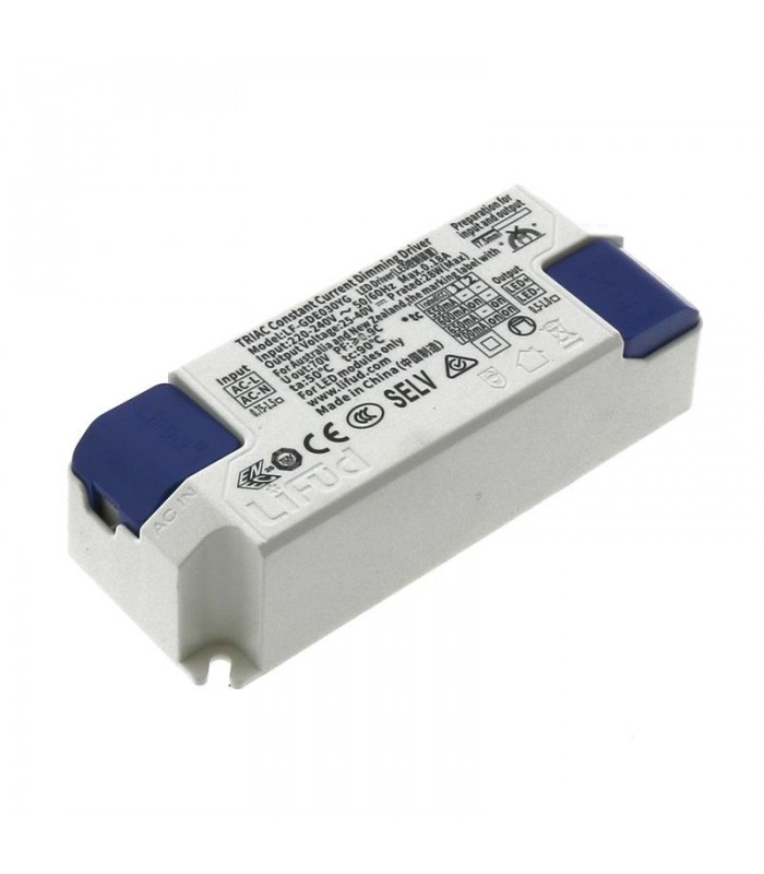 Driver LIFUD 28W Salida 25-40VDC 700mA Regulable Triac