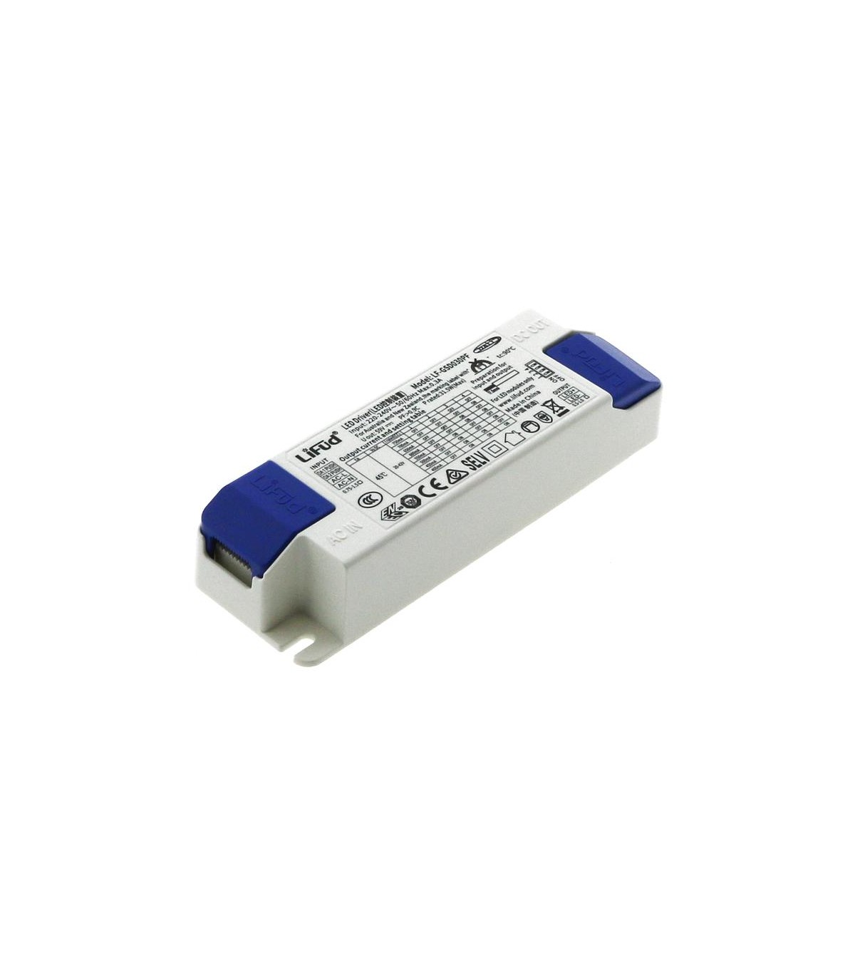 Driver LIFUD 30W OUT 20-42VDC 750mA Regulable Dali/Push