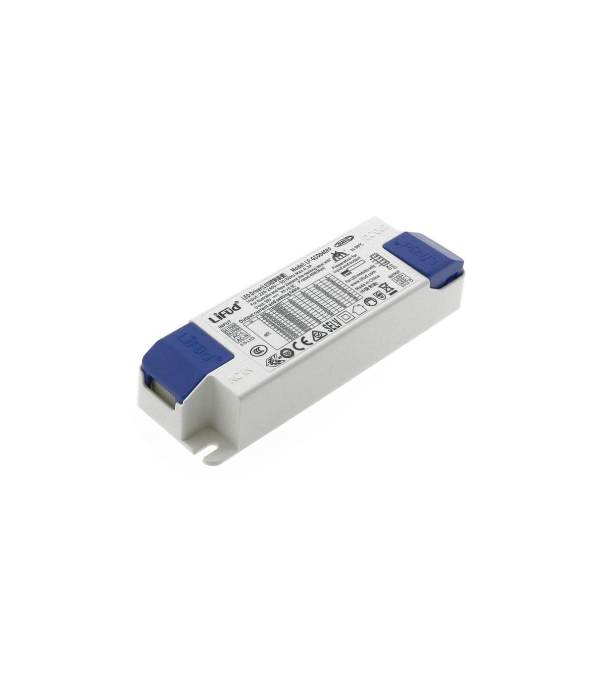 Driver LIFUD 40W OUT 20-42VDC 1050mA Regulable Dali/Push