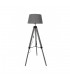 Pie Salón Julen 1xE27 Madera Gris / Negro