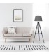 Pie Salón Julen 1xE27 Madera Gris / Negro