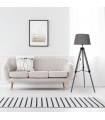 Pie Salón Julen 1xE27 Madera Gris / Negro