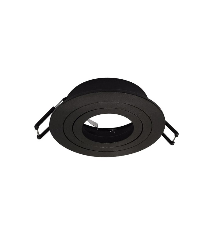 Aro Redondo Basculante Elegance GU10 Negro Arena