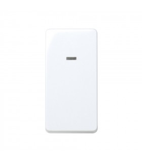 Interruptor Unipolar Con Luminoso Estrecho 10AX 250V Blanco Simon 27