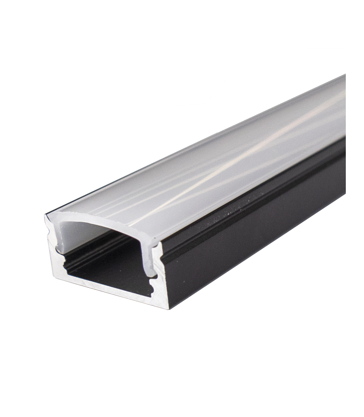 Perfil Aluminio SID Lacado Negro Superficie -2 Metros-
