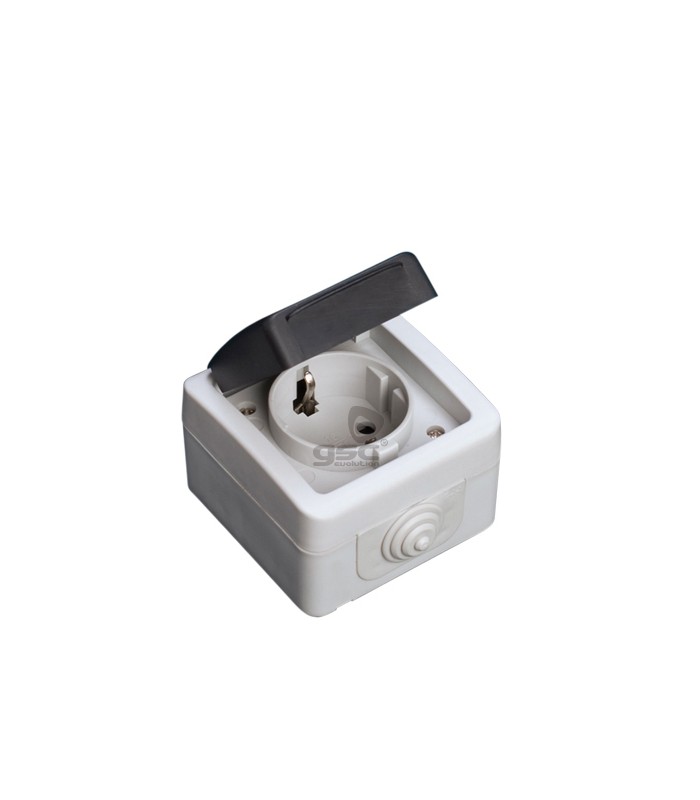 Base Schuko Simple Estanca 16A IP54