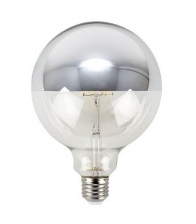 Bombilla LED decorativa 8W 700Lm 360º E27 3000K PLATA Regulable.