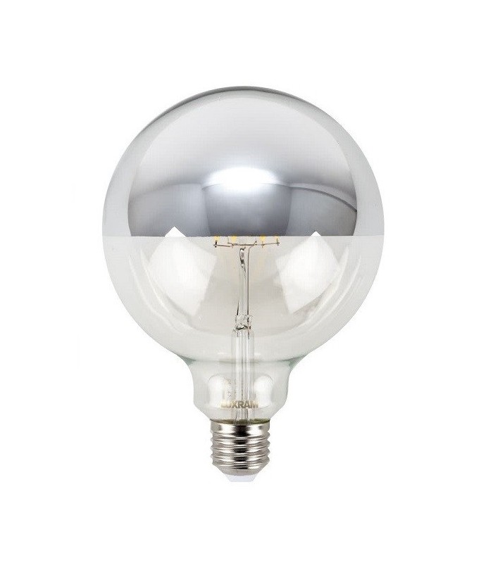 Bombilla LED decorativa 8W 700Lm 360º E27 3000K PLATA Regulable.