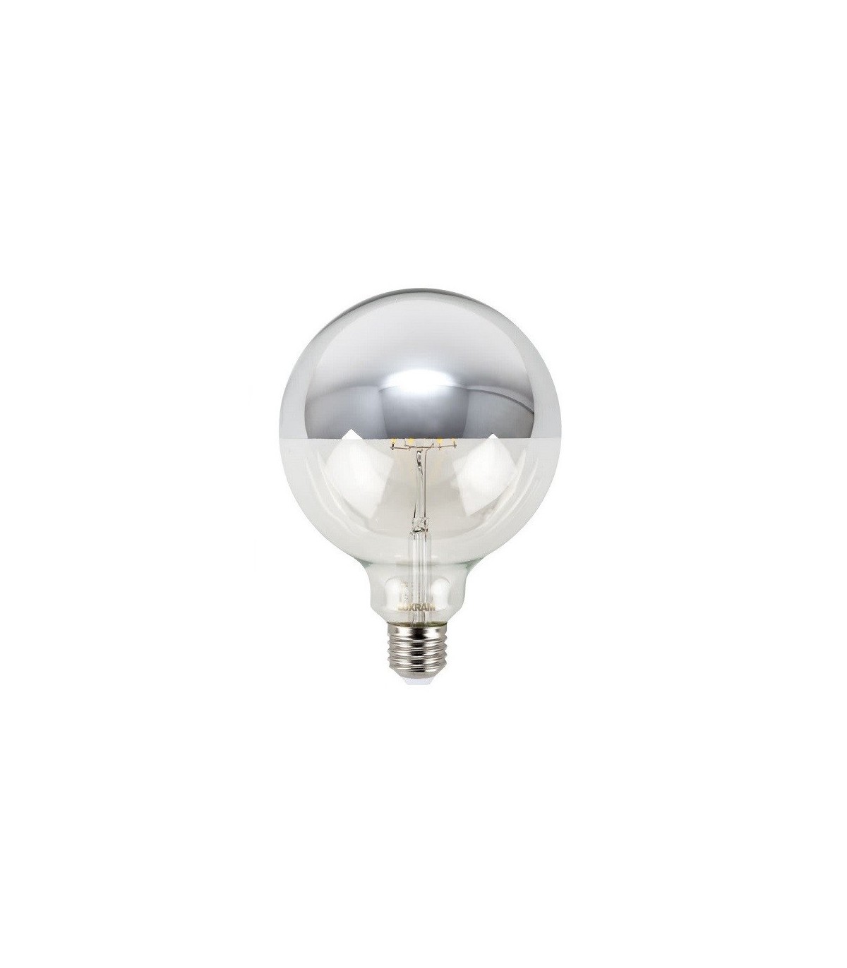 Bombilla LED decorativa 8W 700Lm 360º E27 3000K PLATA Regulable.