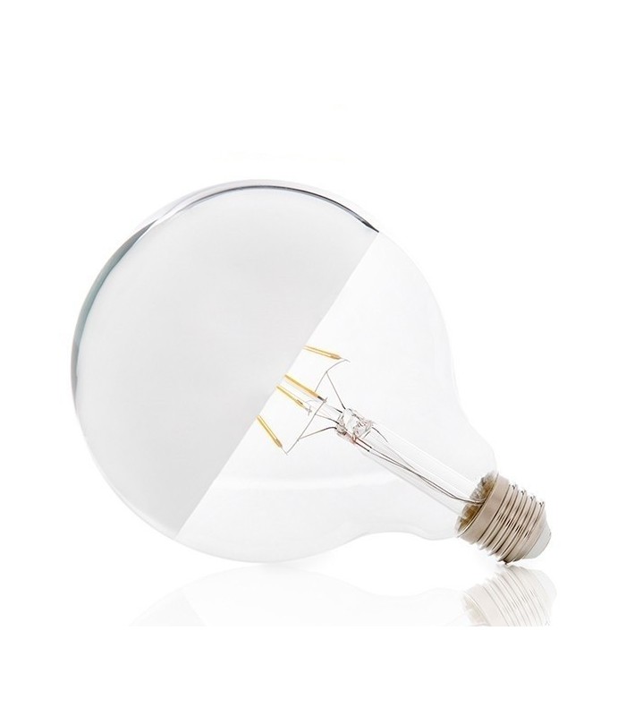Bombilla LED decorativa 8W 700Lm 360º E27 3000K PLATA Regulable.