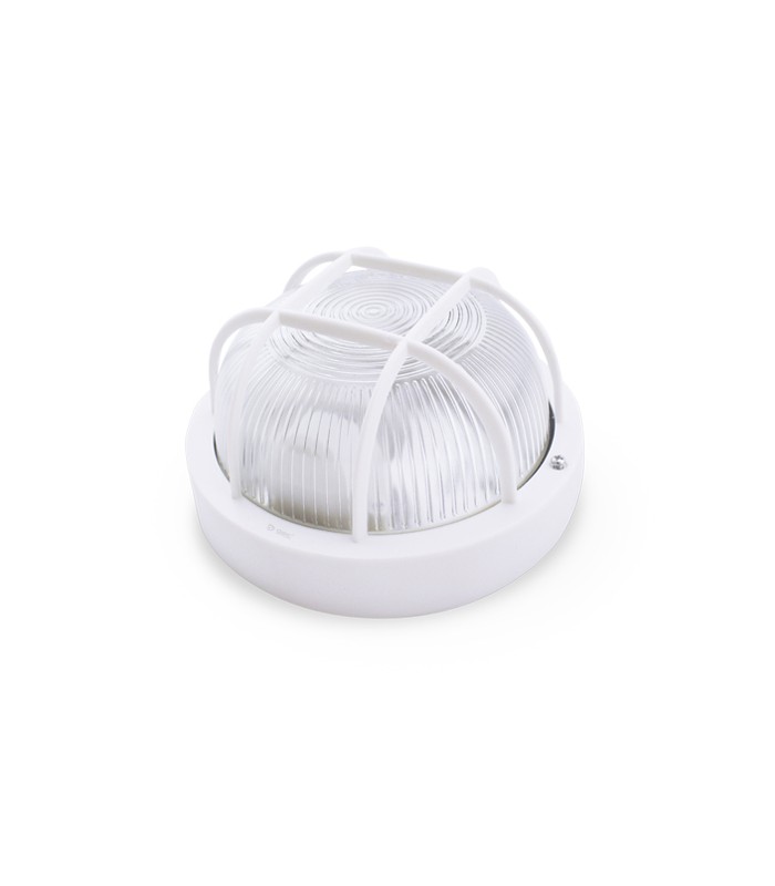 Aplique Redondo PVC 60W E27 Blanco