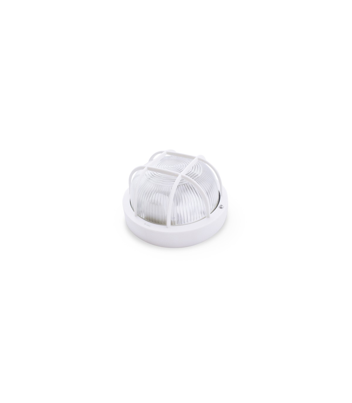 Aplique Redondo PVC 60W E27 Blanco
