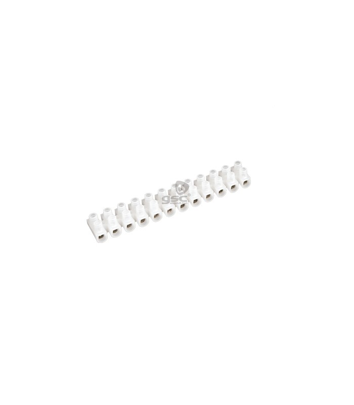 Pack 10 Regletas Conexión 4mm² Blanco