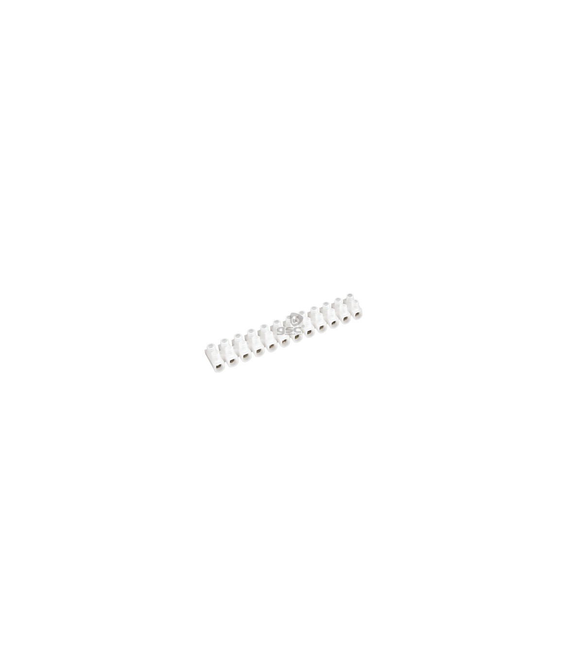 Pack 10 Regletas Conexión 4mm² Blanco