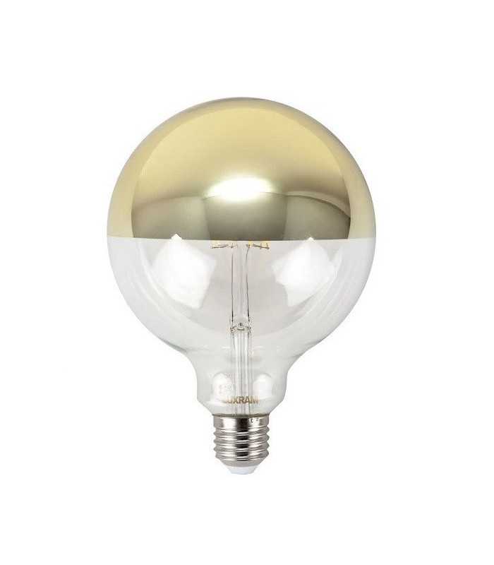 Bombilla LED decorativa 8W 700Lm 360º E27 3000K ORO Regulable.